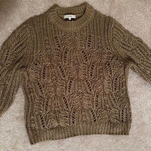 Vince Brown Cable Knit Sweater